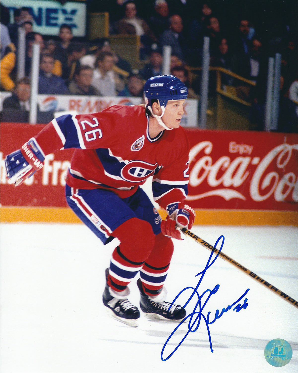 Autographed GARY LEEMAN 8X10 Montreal Canadiens Photo