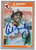Autographed AL BUMBRY 1985 Fleer Card