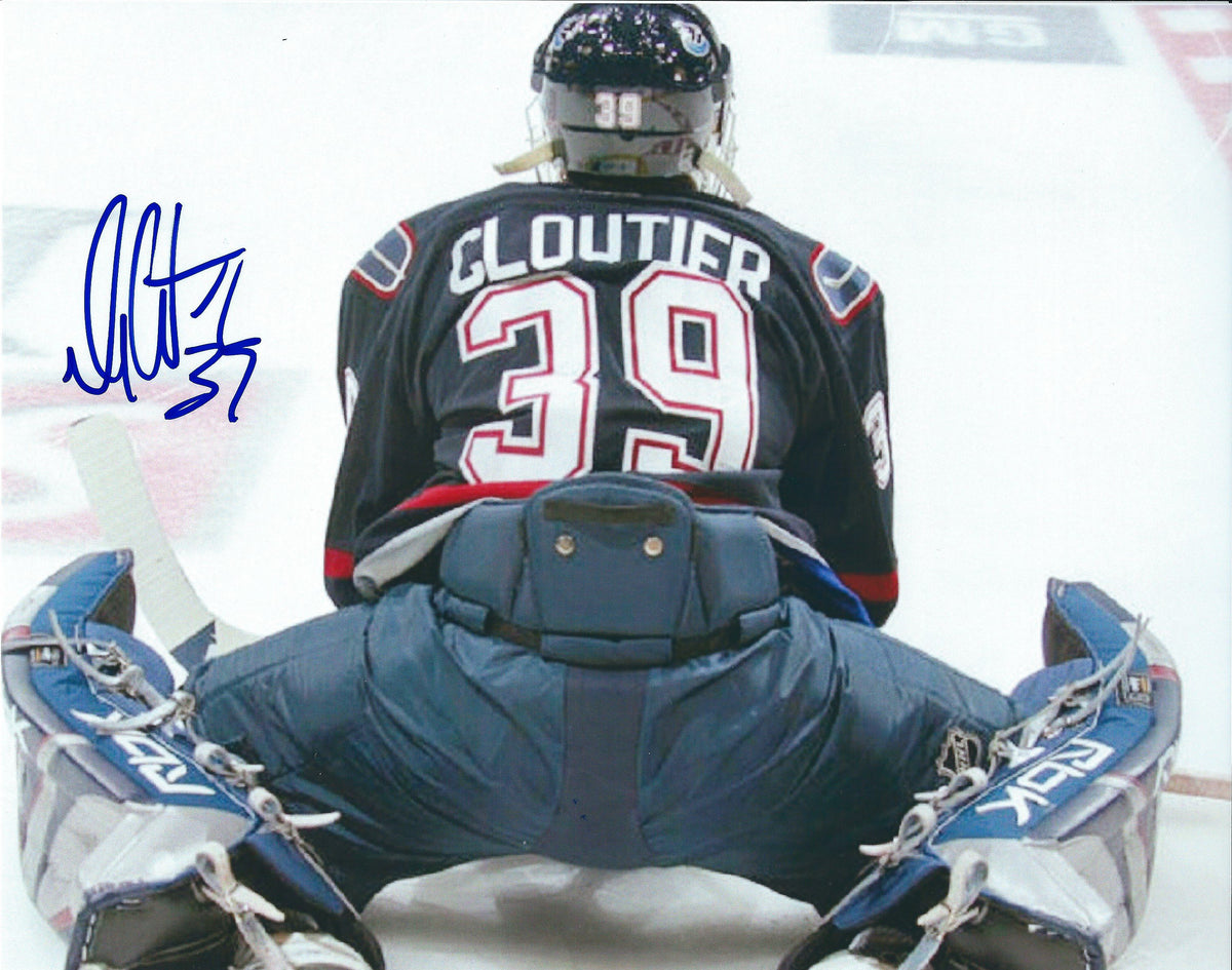 Autographed DAN CLOUTIER 8X10 Canucks Photos