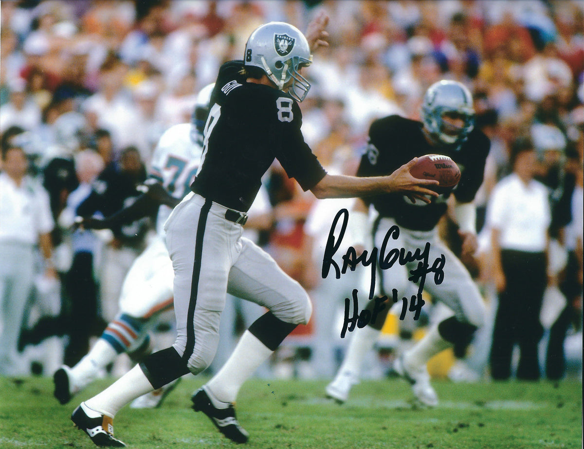 Autographed RAY GUY 8X10 Oakland Raiders photo