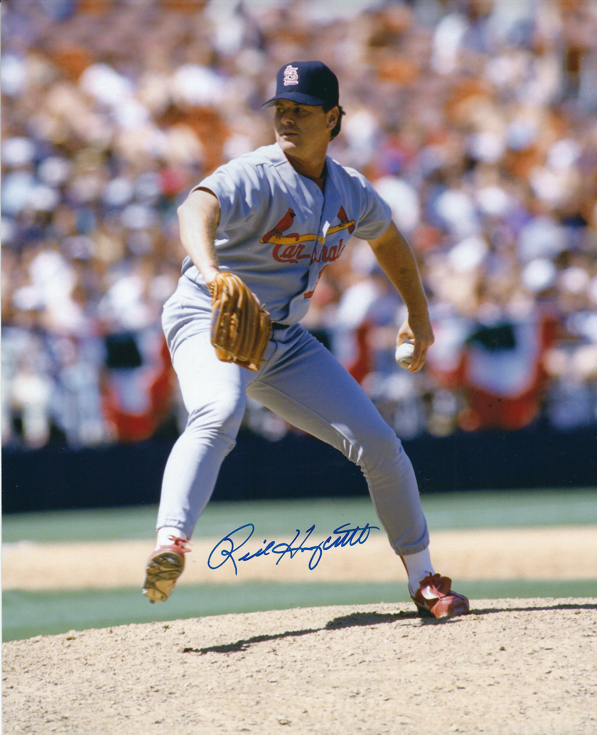 AUTOGRAPHED RICK HONEYCUTT 8x10 St. Louis Cardinals photo