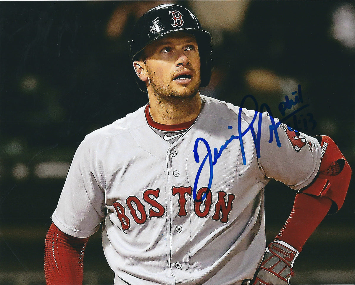 AUTOGRAPHED DANIEL NAVA  8X10 Boston Red Sox photo