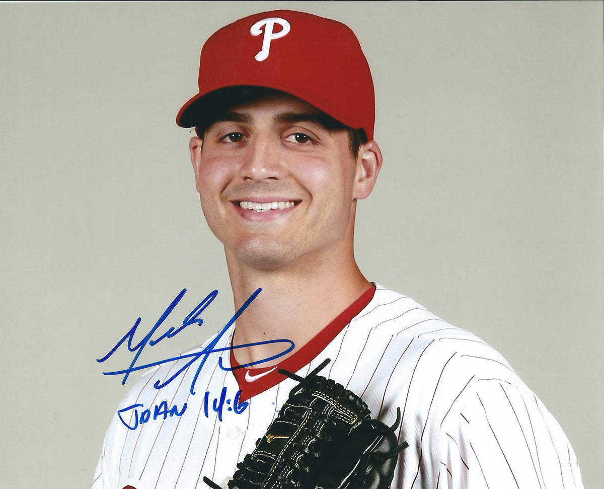 AUTOGRAPHED MARK APPEL 8X10 Philadelphia Phillies photo