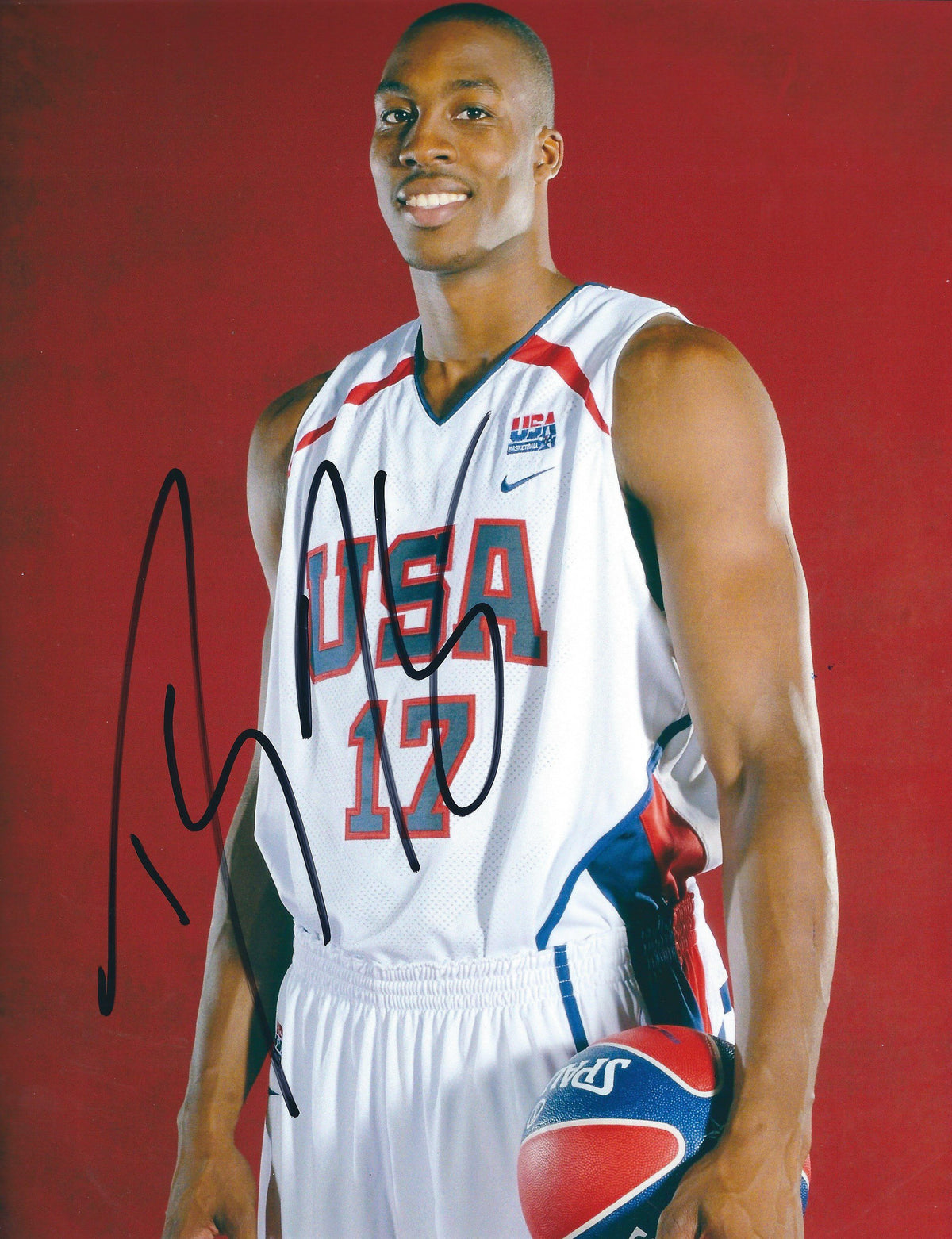 Autographed DWIGHT HOWARD 8X10 USA Gold Medal Winner