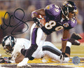 Autographed MARK CLAYTON 8X10 Baltimore Ravens Photo