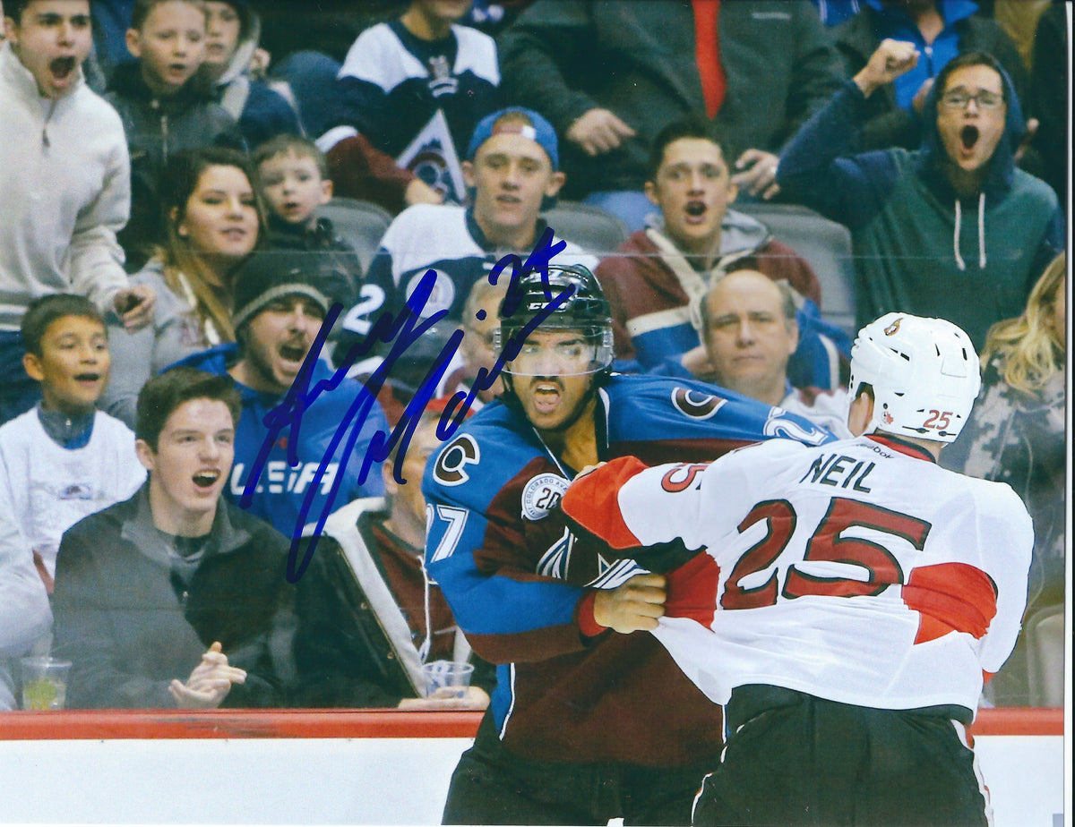 Autographed ANDREAS MARTINSEN 8x10 Colorado Avalanche Photo
