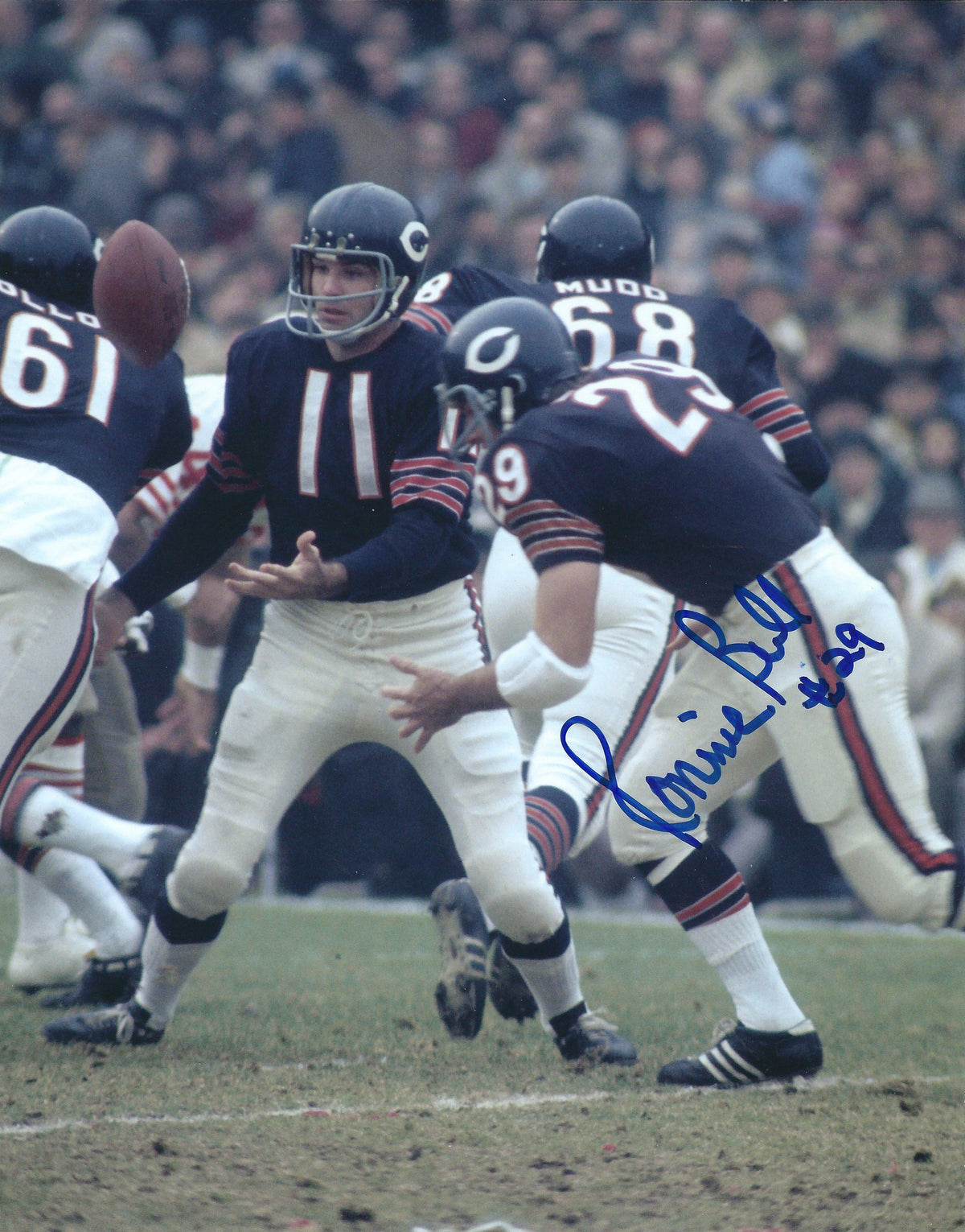 Autographed RONNIE BULL 8x10 Chicago Bears Photo
