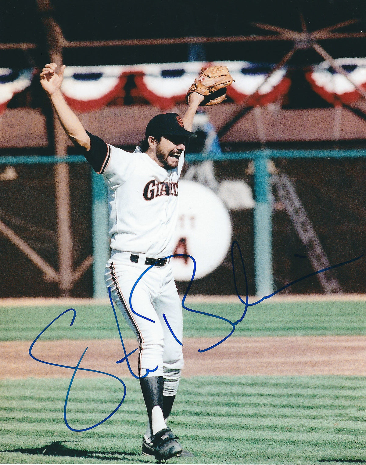 AUTOGRAPHED STEVE BEDROSIAN 8X10 San Francisco Giants Photo