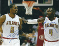AUTOGRAPHED DWIGHT HOWARD & PAUL MILLSAP 8X10 Atlanta Hawks photo