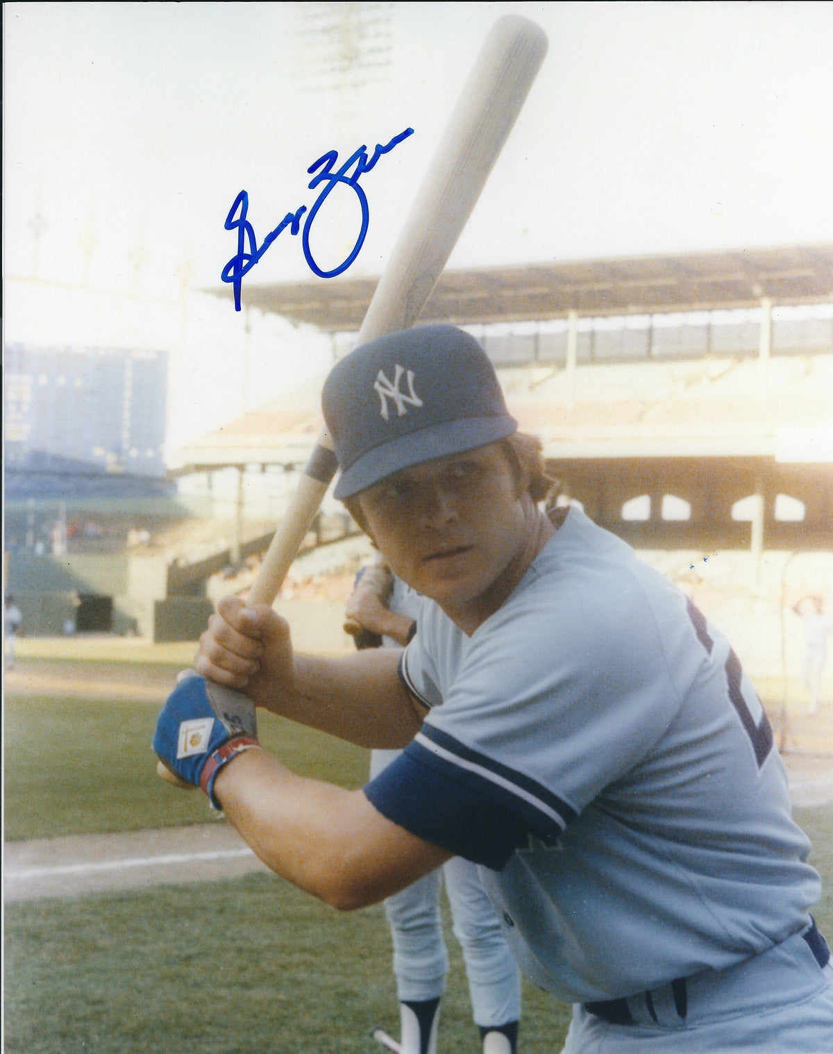 AUTOGRAPHED GEORGE ZEBER 8X10 New York Yankees Photo