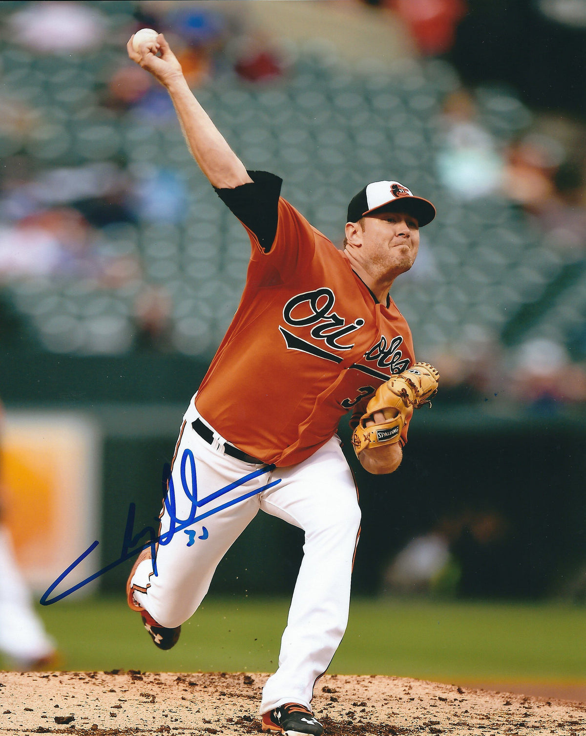 AUTOGRAPHED CHRIS TILLMAN 8X10 Baltimore Orioles Photo