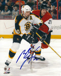 Autographed MARTIN LAPOINTE Boston Bruins  Photo