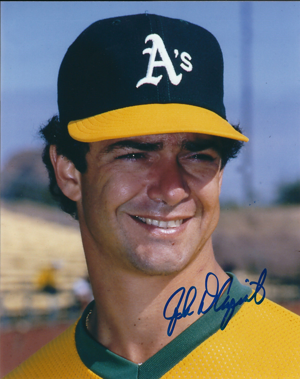 AUTOGRAPHED JOHN D'ACQUISTO 8X10 Oakland A's Photo