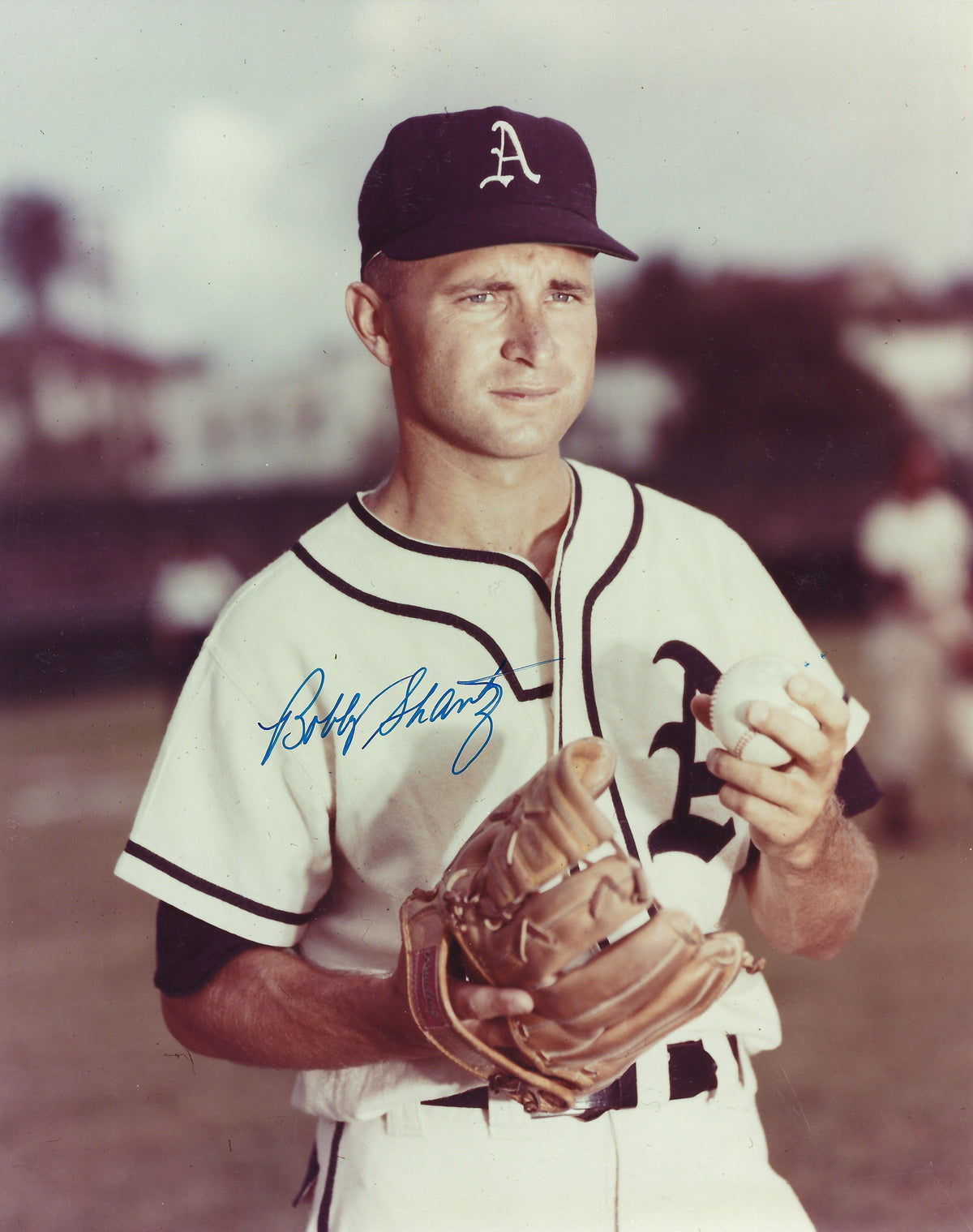 AUTOGRAPHED BOBBY SHANTZ 8x10 Philadelphia A's Photo