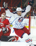 Autographed BRANDO SAAD 8X10 Columbus Blue Jackets Photo