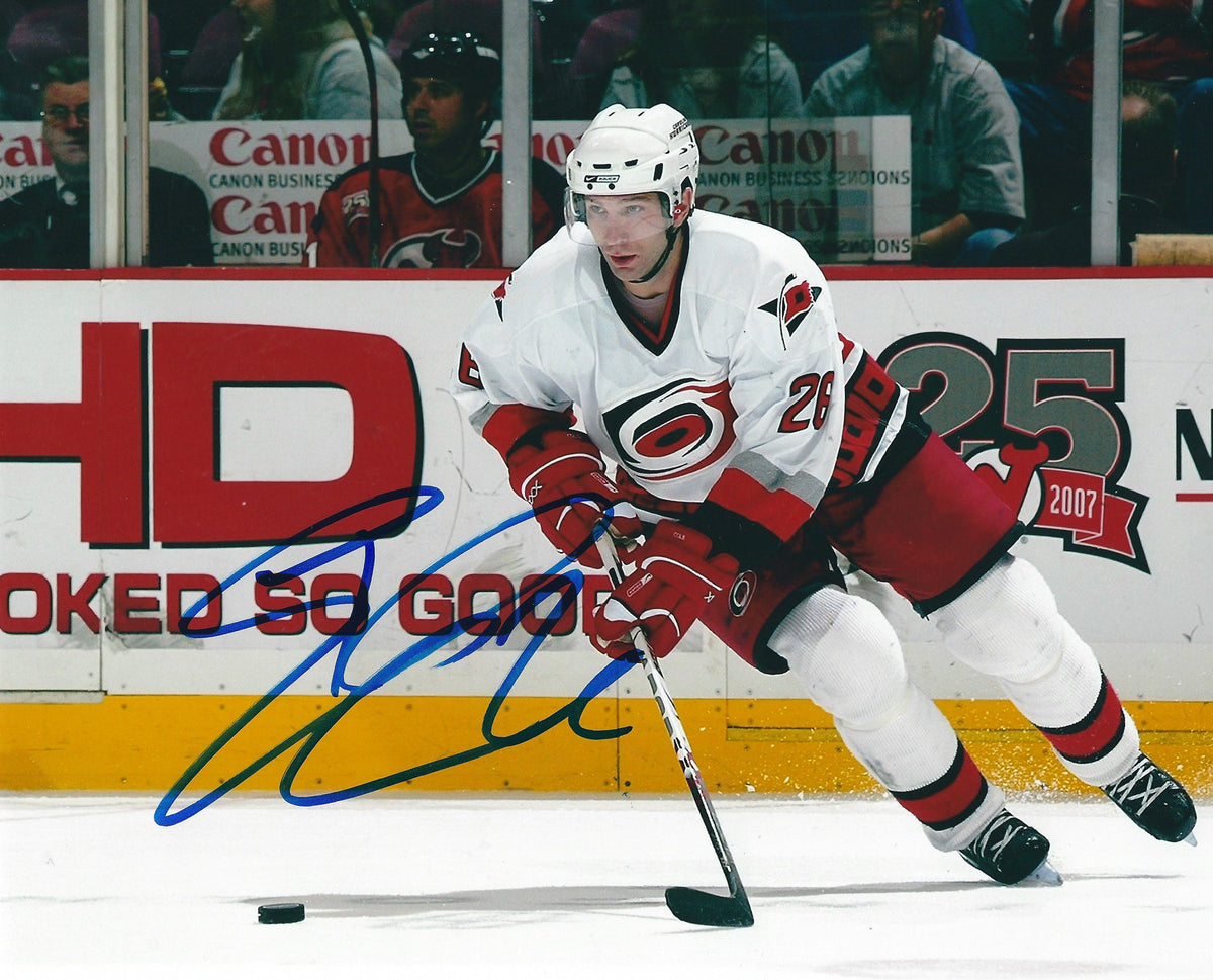 AUTOGRAPHED ERIK COLE 8X10 photo CAROLINA HURRICANES
