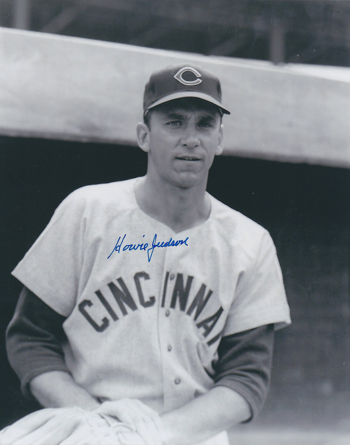 AUTOGRAPHED HOWIE JUDSON photo  Cincinnati Reds