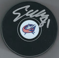 Autographed SAM GAGNER Columbus Blue Jackets Hockey Puck