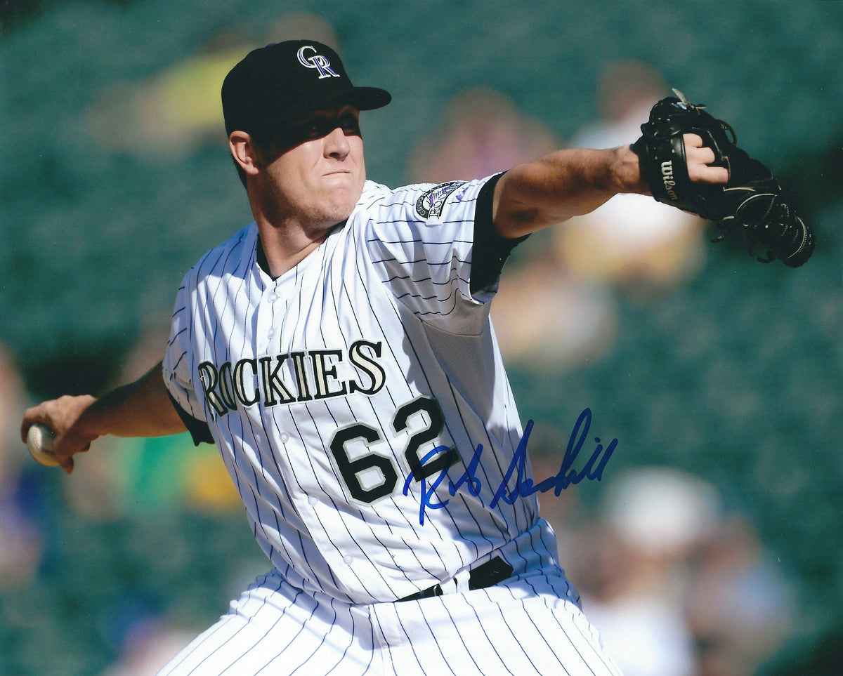 AUTOGRAPHED ROB SCAHILL 8X10 Colorado Rockies Photo