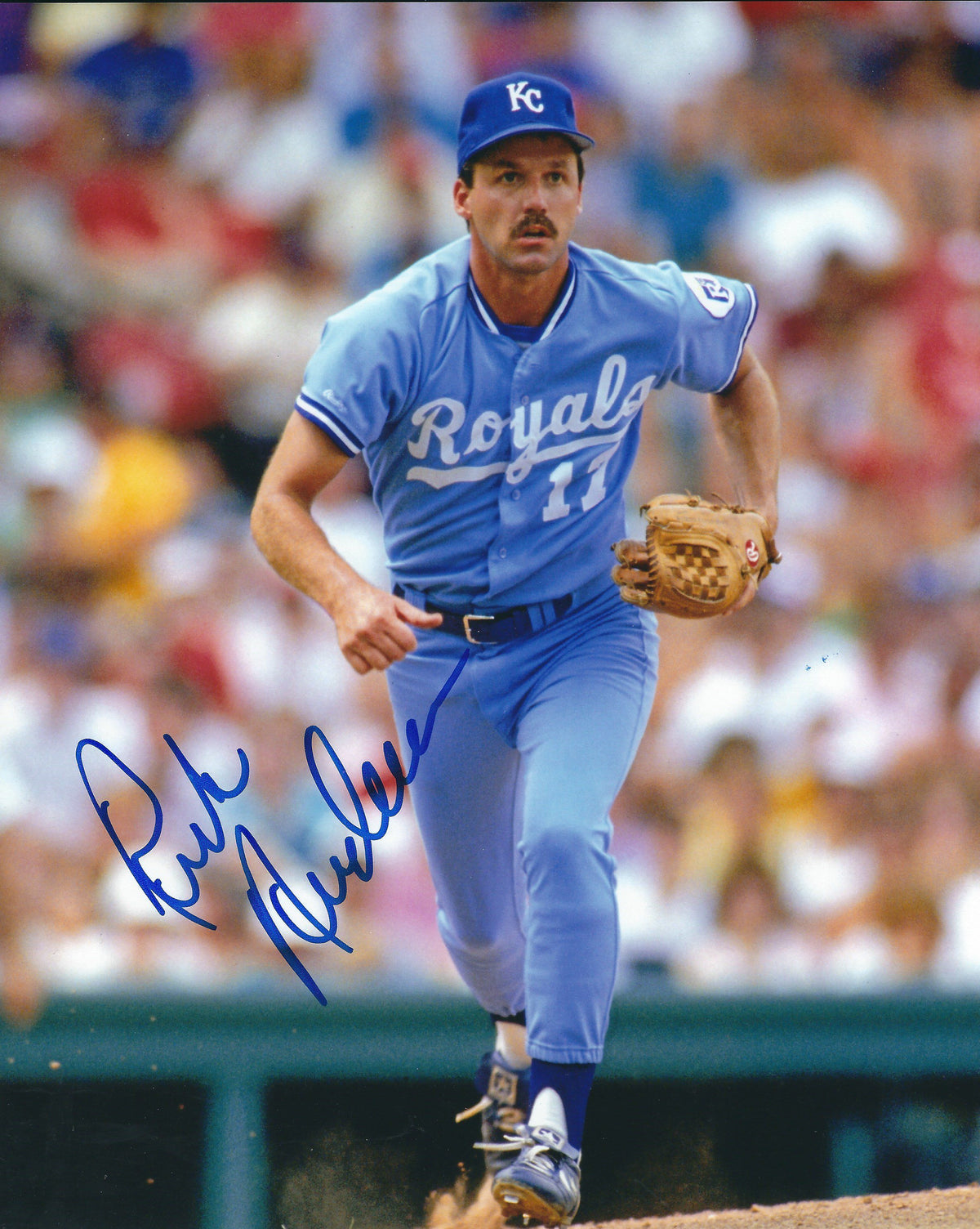 AUTOGRAPHED RICK ANDERSON 8X10 Kansas City Royals Photo
