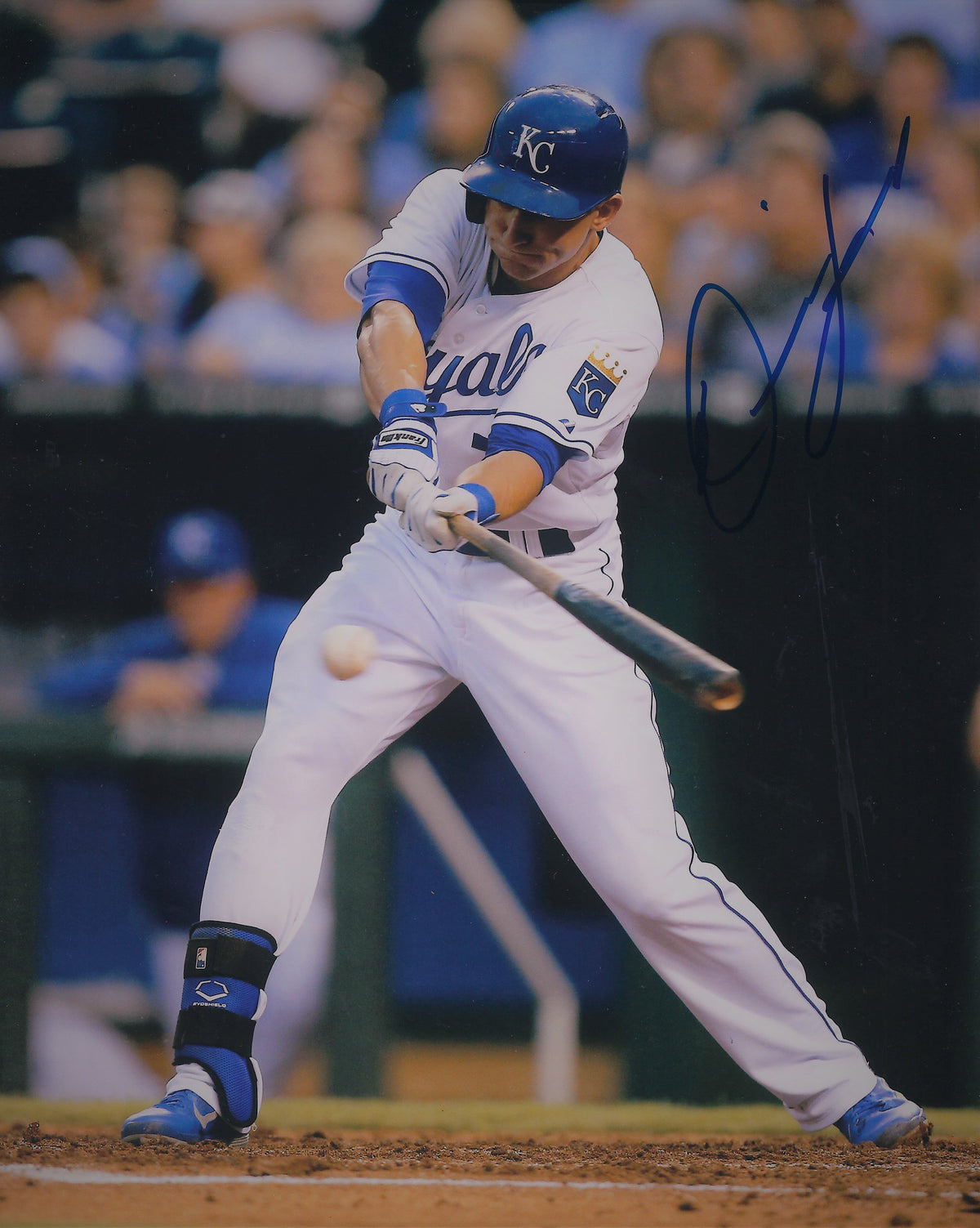 AUTOGRAPHED DAVID LOUGH 8X10 Kansas City Royals Photo