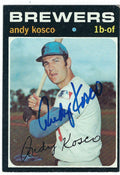 Autographed ANDY KOSCO 1971 Topps Card