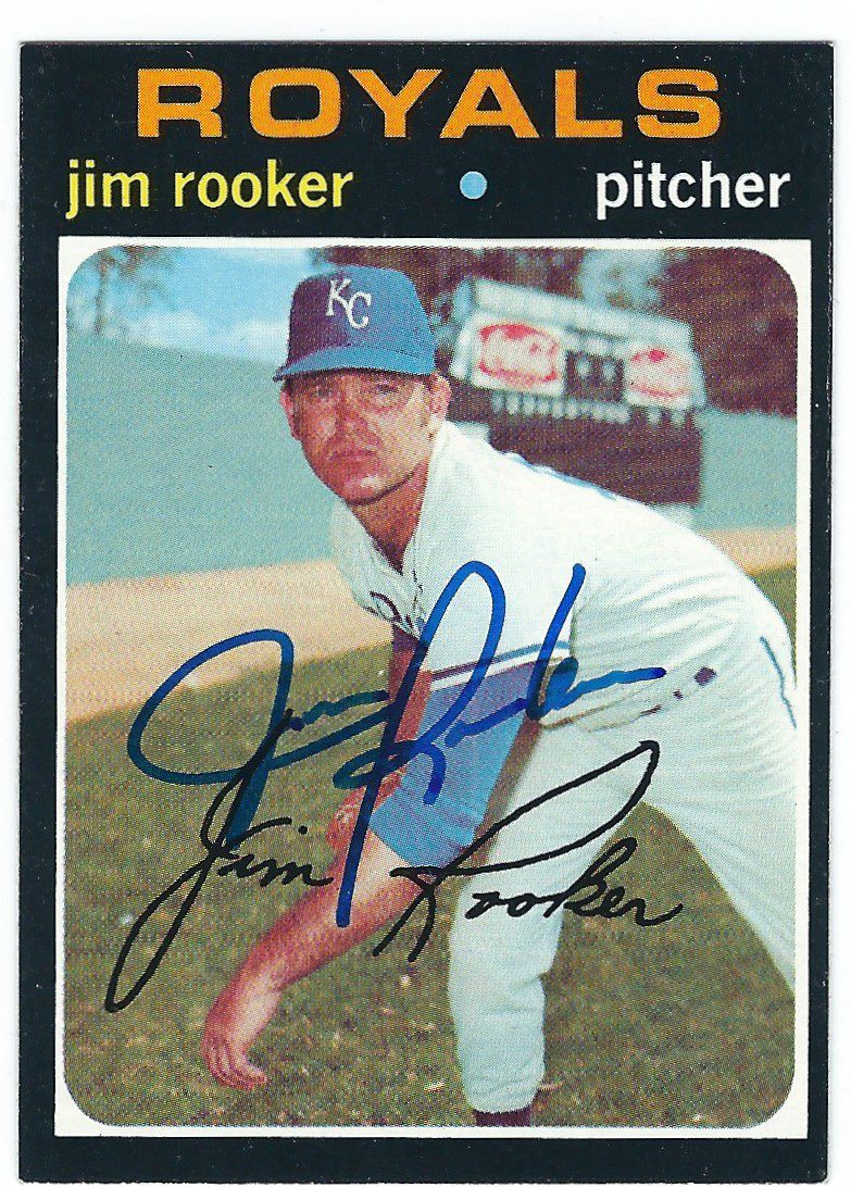 Autographed JIM ROOKER 1971 Topps Card