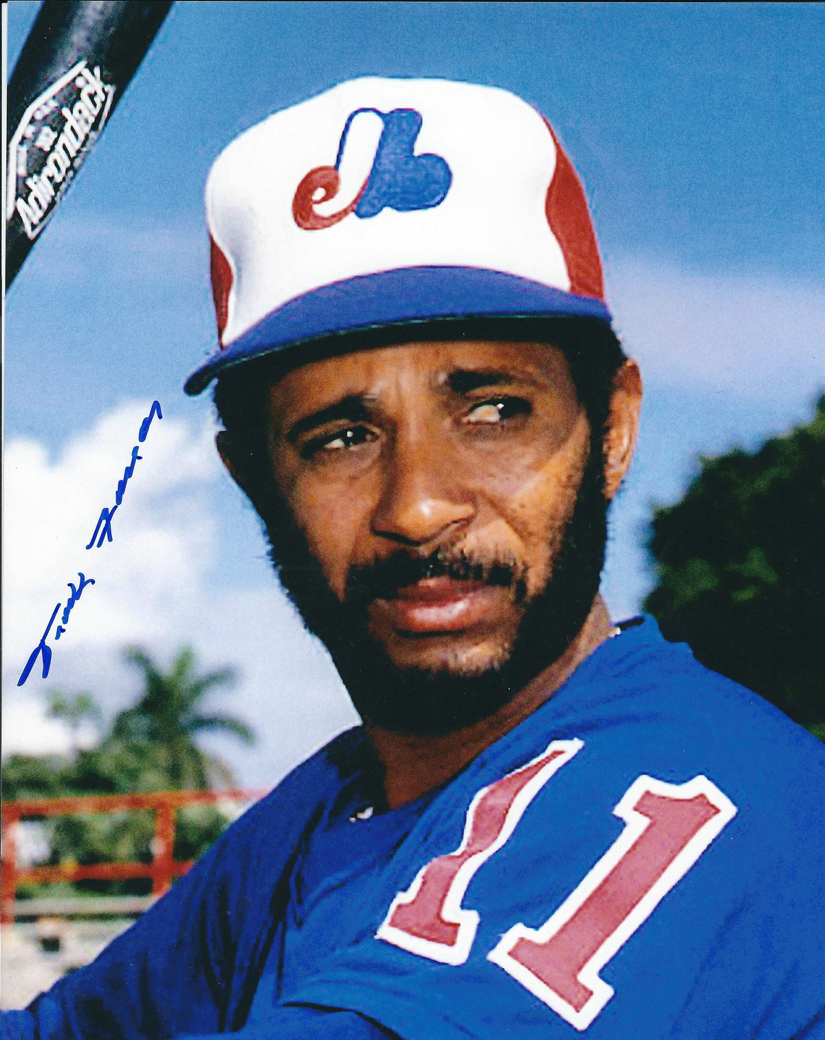 AUTOGRAPHED FRANK TAVERAS 8x10 Montreal Expos Photo