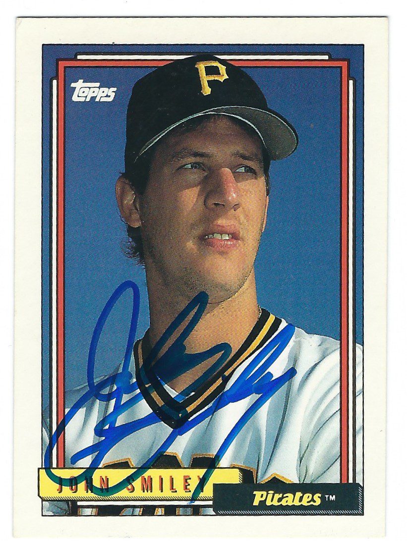 Autographed JOHN SMILEY 1992 Topps Card
