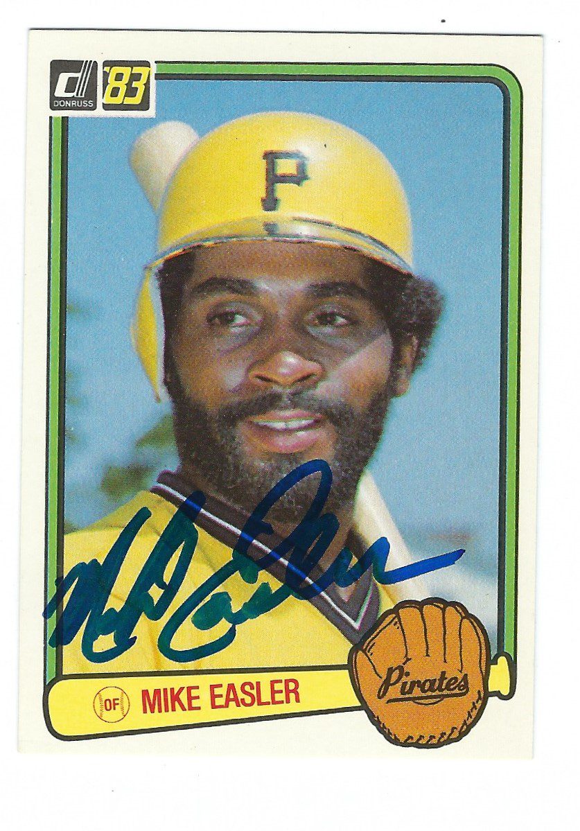 Autographed MIKE EASLER 1983 Donruss Card