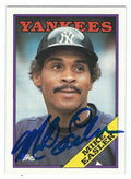 Autographed MIKE EASLER 1988 Topps Card
