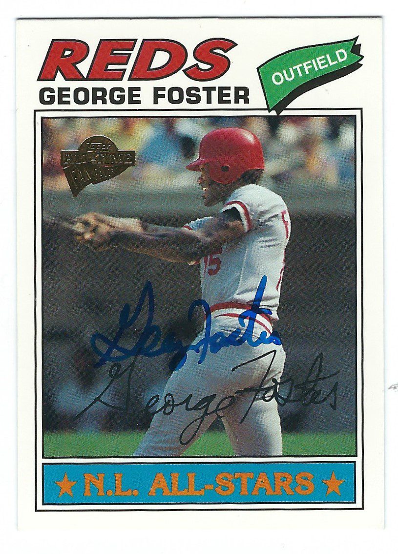 Autographed GEORGE FOSTER 2003 Topps Fan Favorites Card