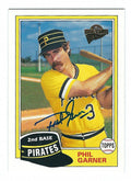 Autographed PHIL GARNER 2004 Topps Fan Favorites Card