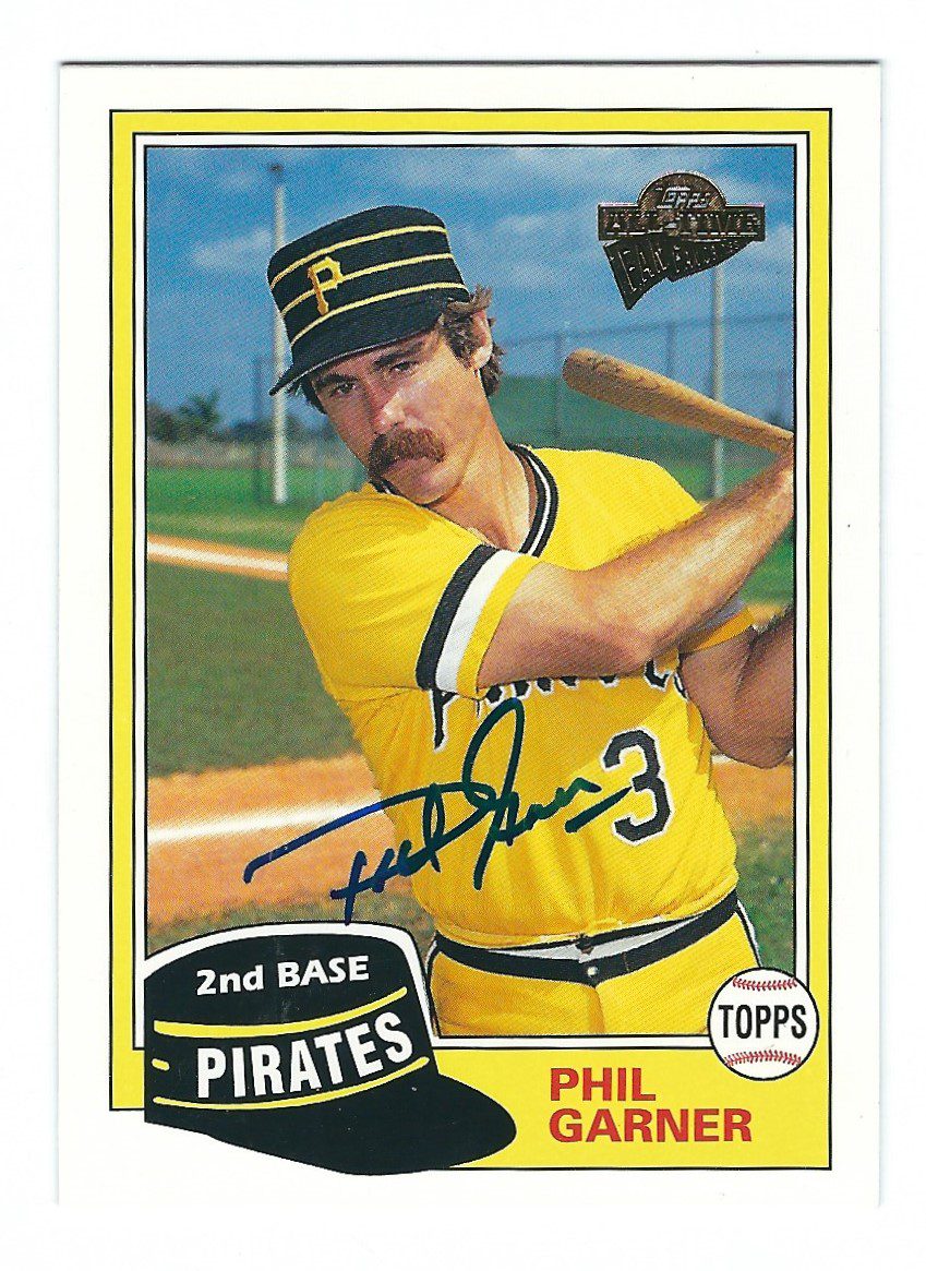 Autographed PHIL GARNER 2004 Topps Fan Favorites Card