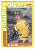 Autographed PHIL GARNER 1991 Swell Baseball Great Card
