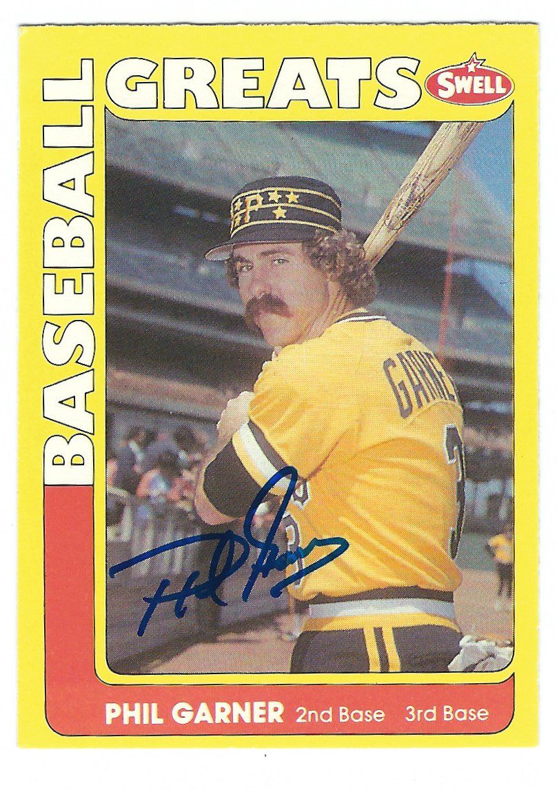 Autographed PHIL GARNER 1991 Swell Baseball Great Card