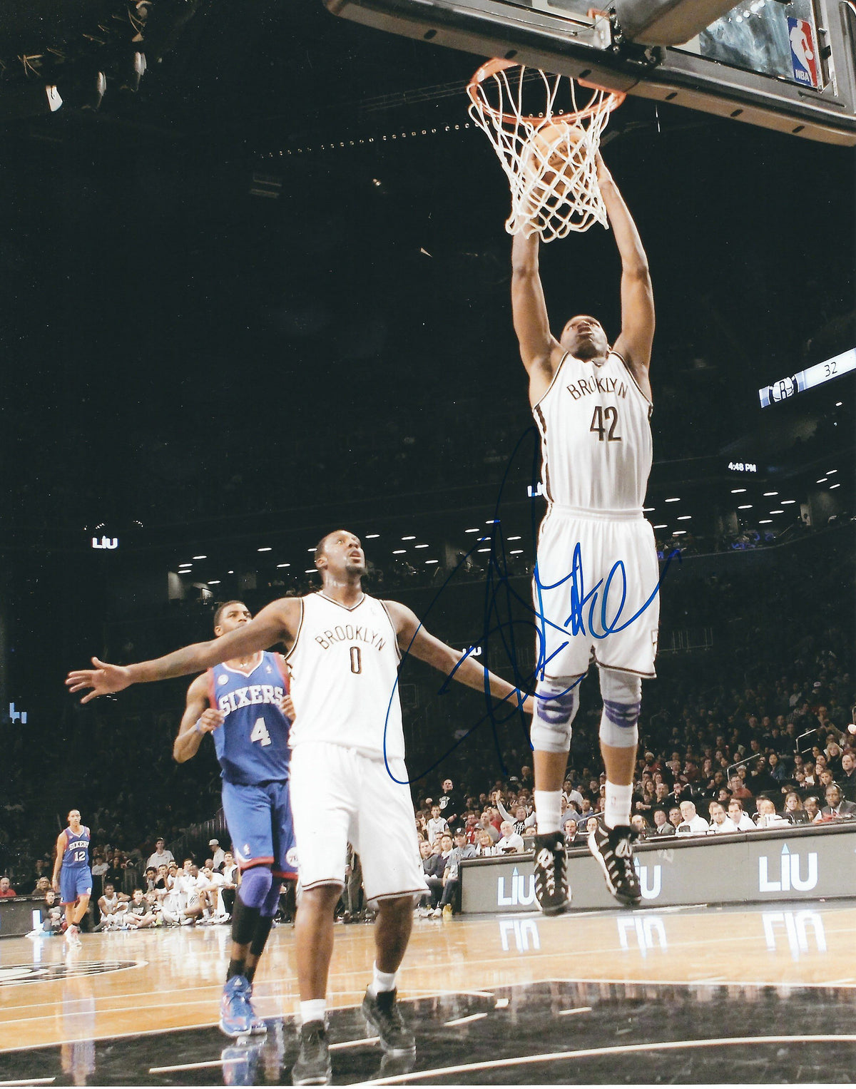 Autographed JERRY STACKHOUSE 8X10 Brooklyn Nets Photo