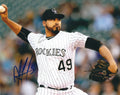 AUTOGRAPHED ANTONIO SENZATELA 8X10 Colorado Rockies Photo