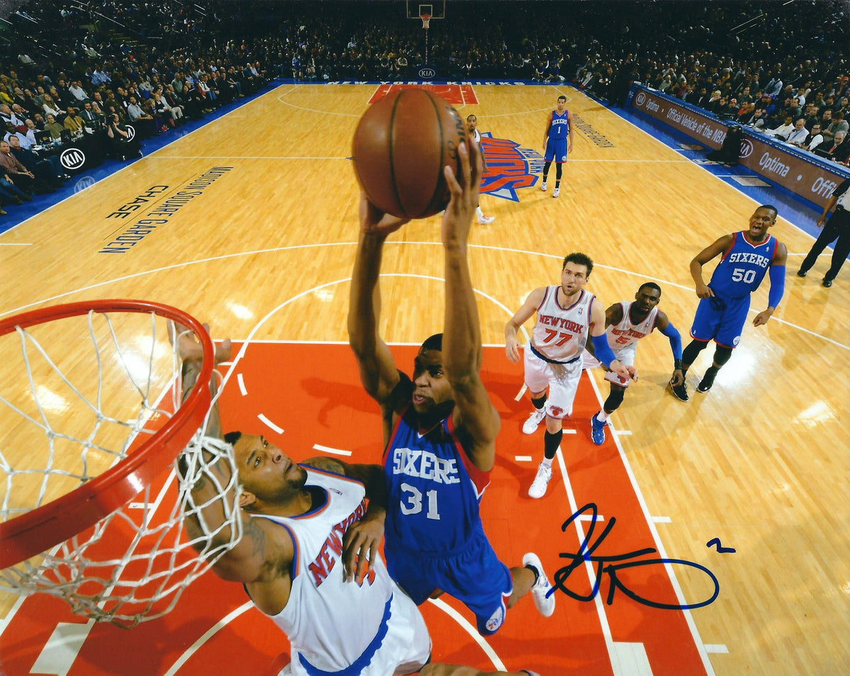 AUTOGRAPHED K.J. MCDANIELS 8X10 Philadelphia 76'ers photo
