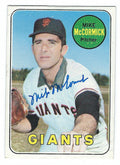 Autographed MIKE MCCORMICK 1969 Topps Card