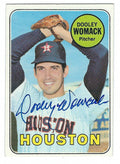 Autographed DOOLEY WOMACK Houston Astros 1969 Topps Card