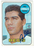 Autographed PAT CORRALES REDS 1969 Topps Card