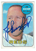 Autographed JIM BEAUCHAMP 1969 Topps Card