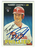 Autographed TOMMY JOSEPH  2016 Topps Heritage Card