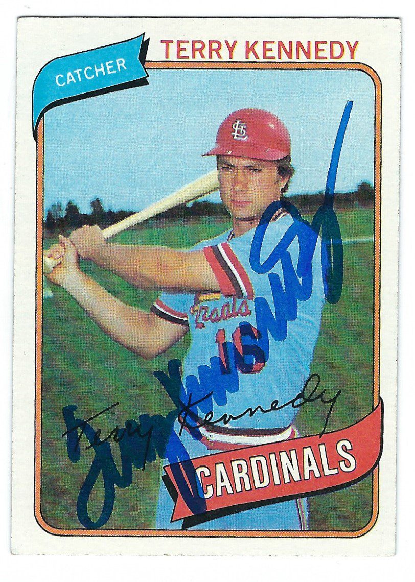 Autographed TERRY KENNEDY 1980 Topps Card