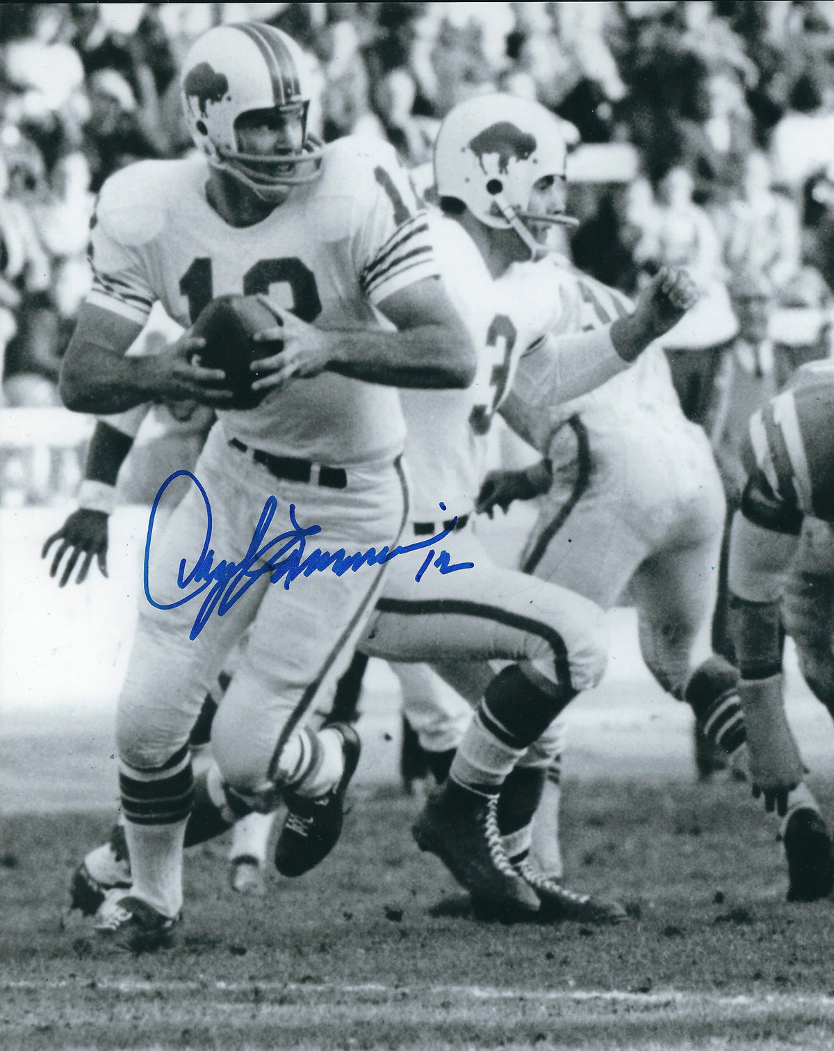 Autographed DARYLE LAMONICA 8X10 Buffalo Bills Photo