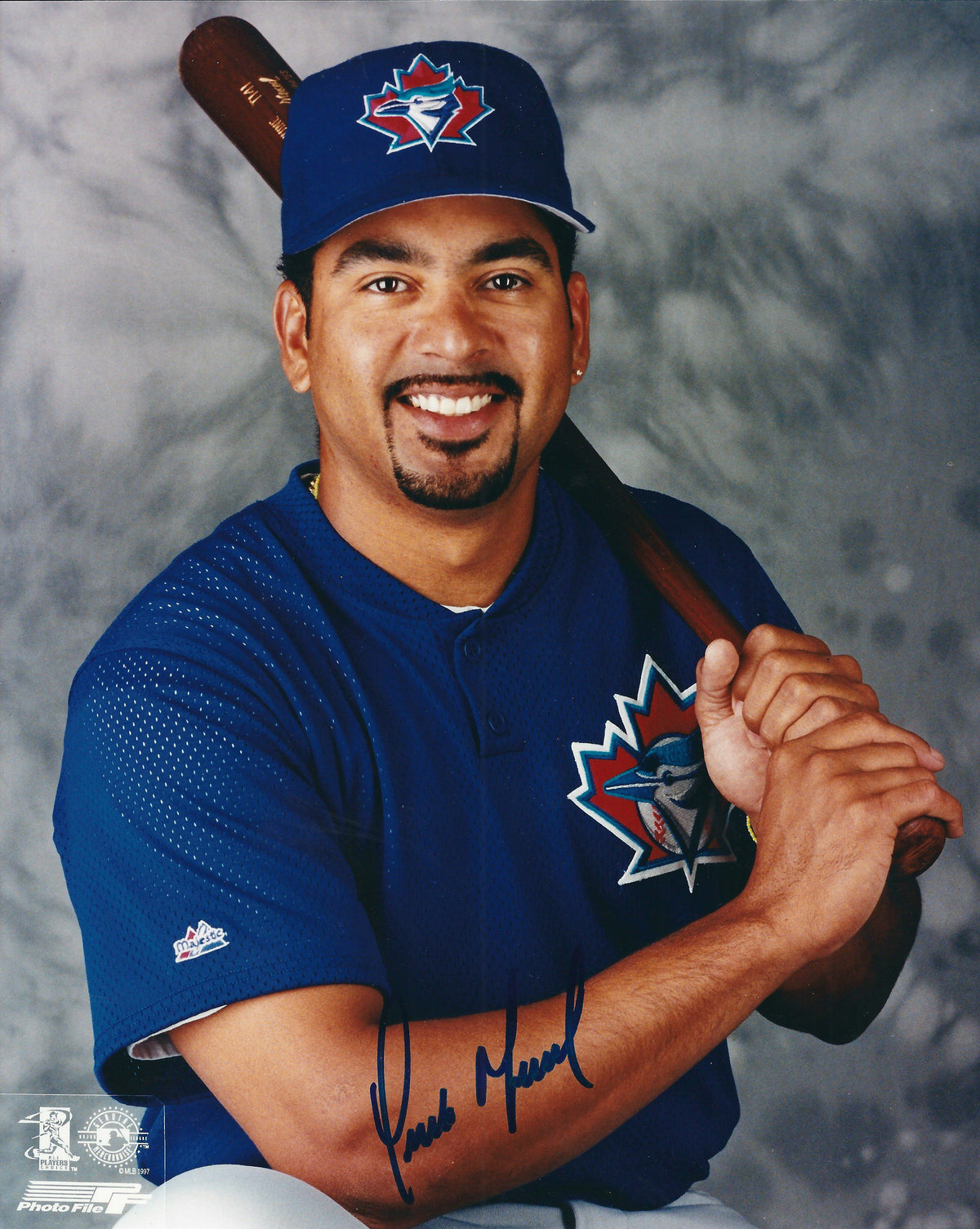 Autographed ORLANDO MERCED 8x10 Toronto Blue Jays Photo