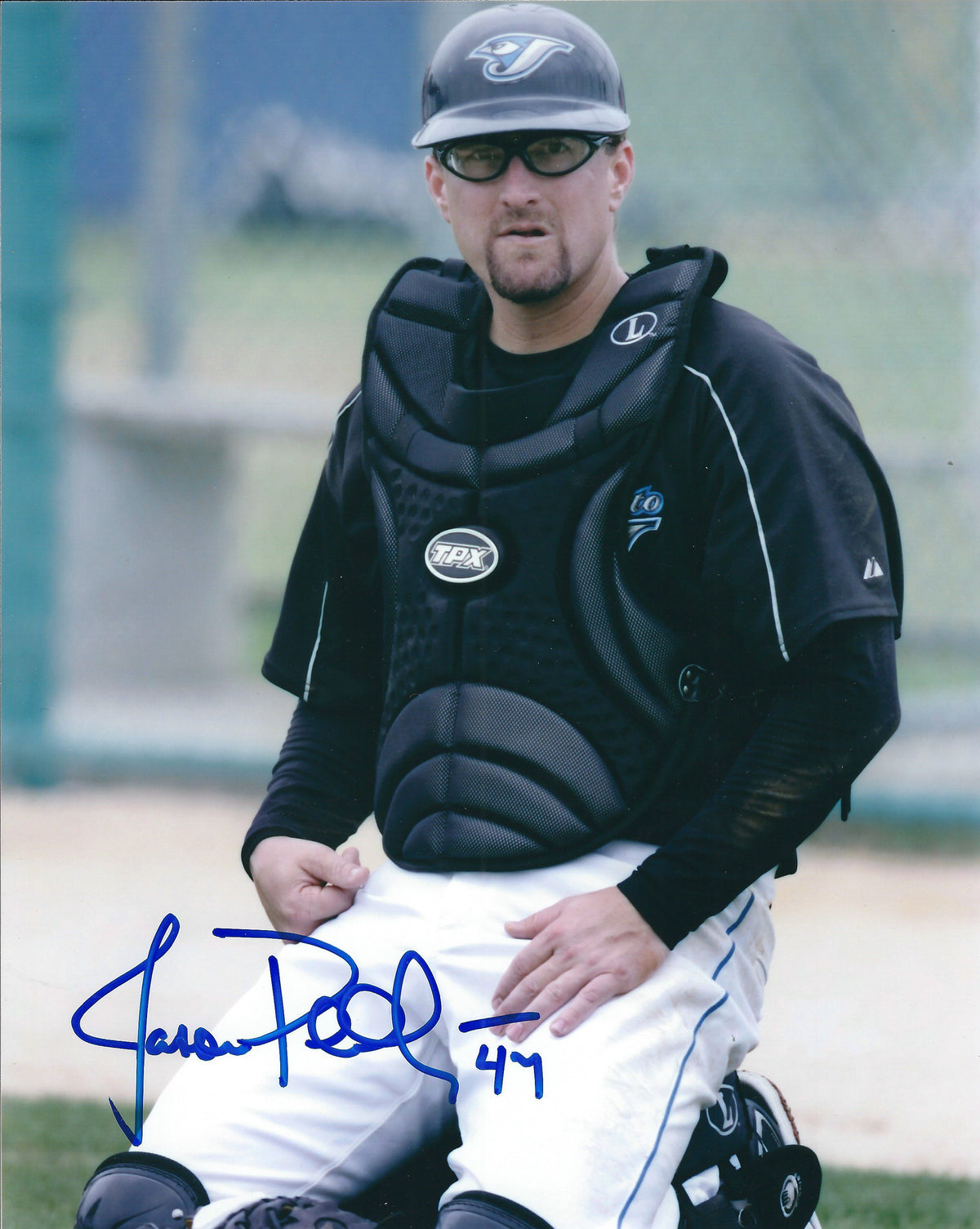 AUTOGRAPHED  JASON PHILLIPS 8X10 photo Toronto Blue Jays
