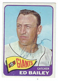 Autographed ED BAILEY 1965 Topps Card