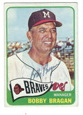 Autographed BOBBY BRAGAN 1965 Topps Card